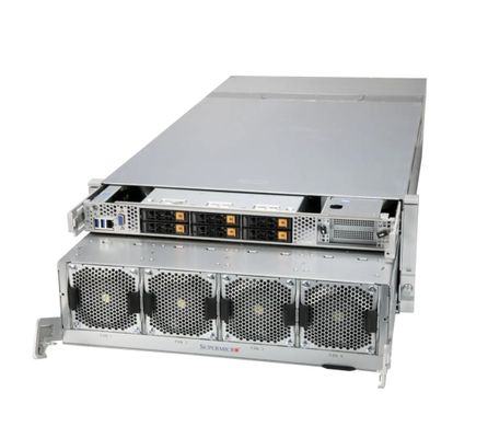 Supermicro AS-4124GO-NART+ 4U GPU Server with 8TB 3200MT/s ECC DDR4 RDIMM/LRDIMM 6 Hot-swap NVMe Drive Bays and 4x 3000W Redundant Titanium Power Supplies