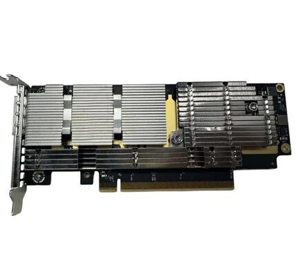NVIDIA Mellanox MCX75310AAS-HEAT Network Adapter with PCIe Gen 4.0/5.0 Single OSFP Infiniband and Ethernet and Secure Boot Enabled