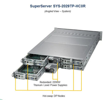 2U Supermicro Storage Server SYS-2029TP-HC0R 24x SATA 2200W Redundant