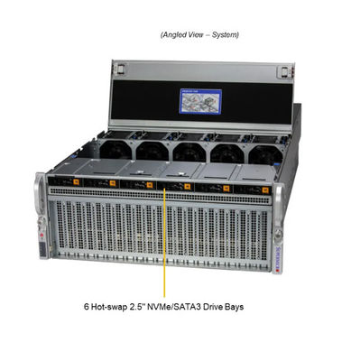 Supermicro  SYS-421GU-TNXR-LCC 4U GPU Server With 5th Gen Intel® Xeon® / 4th Gen Intel® Xeon® Scalable Processors
