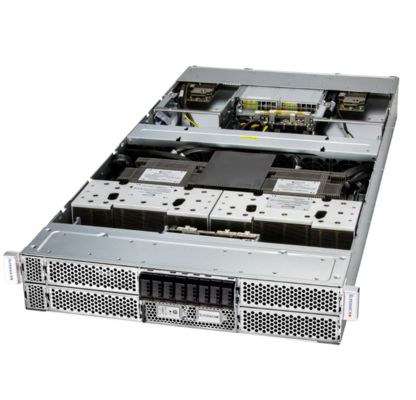Supermicro ARS-221GL-NHIR 2U 1-node GPU Server with NVIDIA Grace Hopper Superchip and 3 PCIe 5.0 x16 Slots