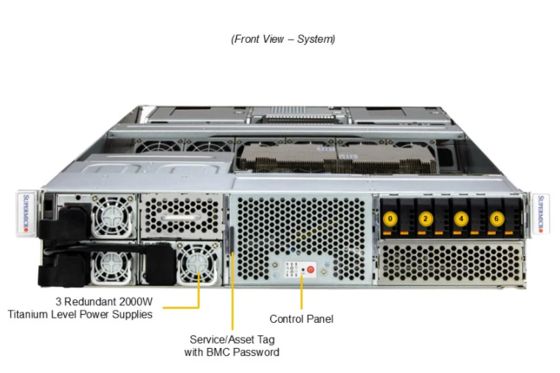 Supermicro ARS-221GL-NR GPU Server with Dual 72-core CPUs Up to 2 Double-Width GPUs and 960GB ECC LPDDR5X Memory