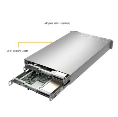 Supermicro AS-2214GT-DNR 2U GPU Server with Up to 2TB DDR4 RAM 4 PCIe 4.0 Slots and 2600W Redundant Power