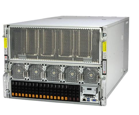 Supermicro SYS-821GE-TNHR GPU SuperServer with 64C/128T 5th Gen Intel Xeon 320MB Cache per CPU and 32 DIMM Slots