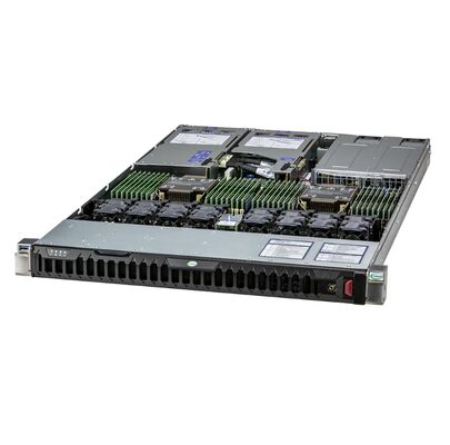Supermicro Hyper SuperServer SYS-120H-TNR 1U Rackmount Server with 3rd Gen Intel Xeon Scalable Processors 32 DIMM Slots and 8 Hot-Swap NVMe/SATA/SAS Drive Bays