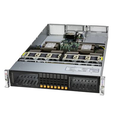 Supermicro Hyper SuperServer SYS-222HA-TN 2U Rackmount Server with Intel® Xeon® 6900 Series Processors, 24 DIMM Slots, and Up to 4 Double-Width GPUs
