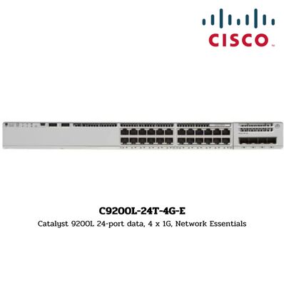 C9200L-24T-4G-E cisco switch Catalyst 9200L 24-port Data 4x1G uplink Switch, Network Essentials