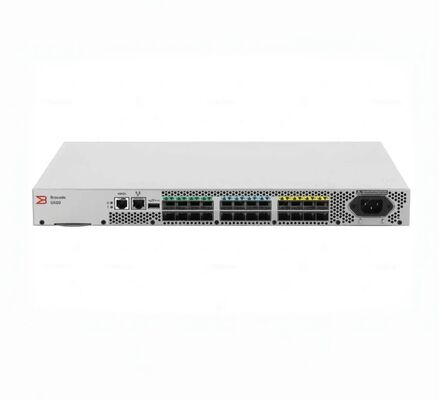 Brocade G610 Switch with 768Gb/s Bandwidth, 24 to 64 @ 32G Ports, and Dual Hot-Swappable Power Supplies
