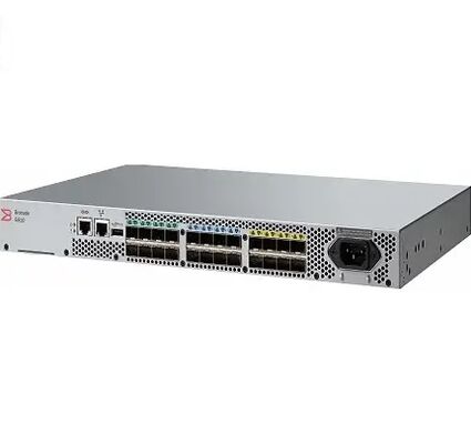 Brocade G610 Switch with 768Gb/s Bandwidth, 24 to 64 @ 32G Ports, and Dual Hot-Swappable Power Supplies