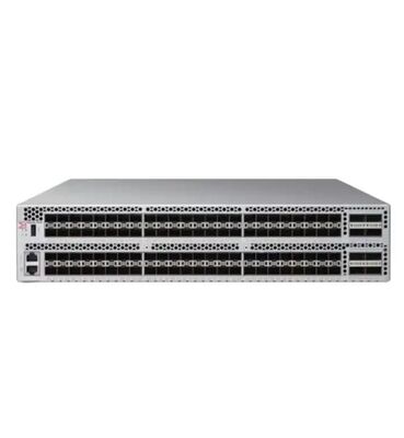 Brocade G730 Fiber Switch with 128 64G Line Rate Ports, 8.192Tb/s Bandwidth, and Dual Hot-Swappable Power Supplies