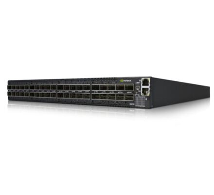 MQM9700-NS2F switch 64-ports 400Gb/s, 32 OSFP ports, managed, power-to-connector  (P2C) airflow (forward)