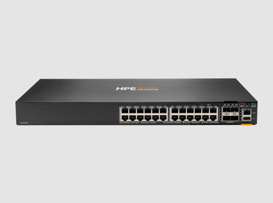Aruba JL724A 6200F Switch with 24 x 10/100/1000BASE-T Ports 128 Gbps Switching Capacity and 4 x 1/10G SFP Ports