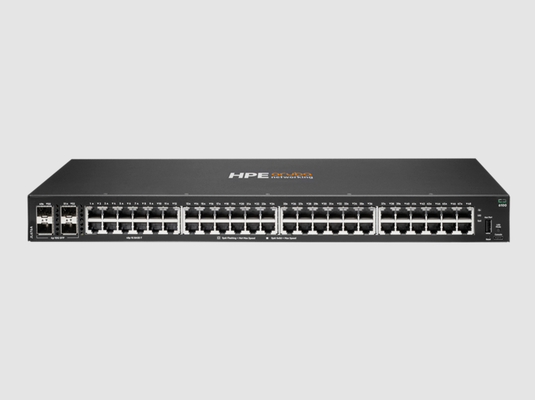 HPE Aruba Networking CX 6100 Switch JL676A with 176 Gbps Switching Capacity 98.6 Mpps Throughput and 48 Ports