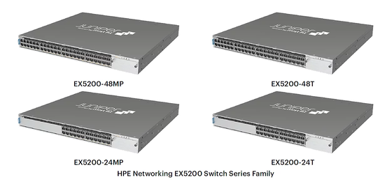 HPE Juniper EX5200-24T Switch with 24x Multigigabit Ports 640 Gbps Switching Capacity and Cloud-Native Operations