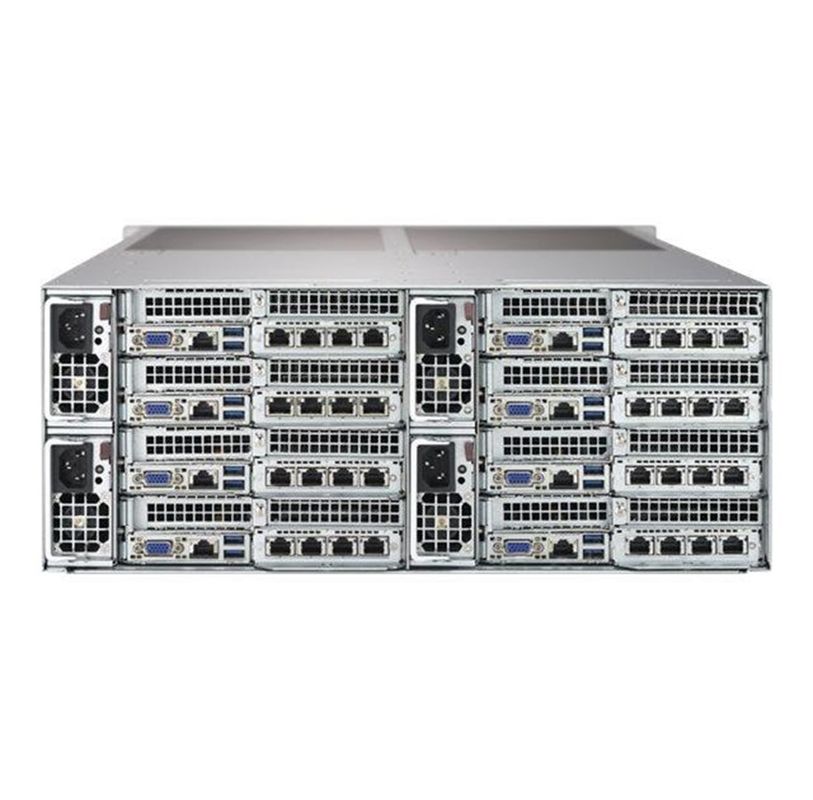 RJ45 SAS Supermicro Storage Server SYS-F619P2-RC0 With 6 2.5" Bays Per Node