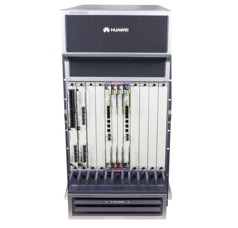 NE40E-X8A  Huawei NE40E-X8A Chassis 2 SRUs(A112A) 2 SFUs(2TA-J) 8 DC Power 3 Fan T
