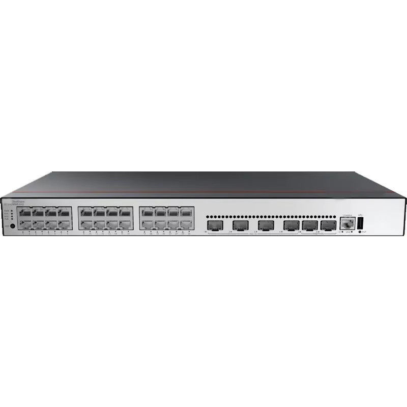 S5735-L24P4XE-A-V2  24*10/100/1000BASE-T Ports 4*10GE SFP+ Ports 2*12GE Stack Ports PoE+ AC Power