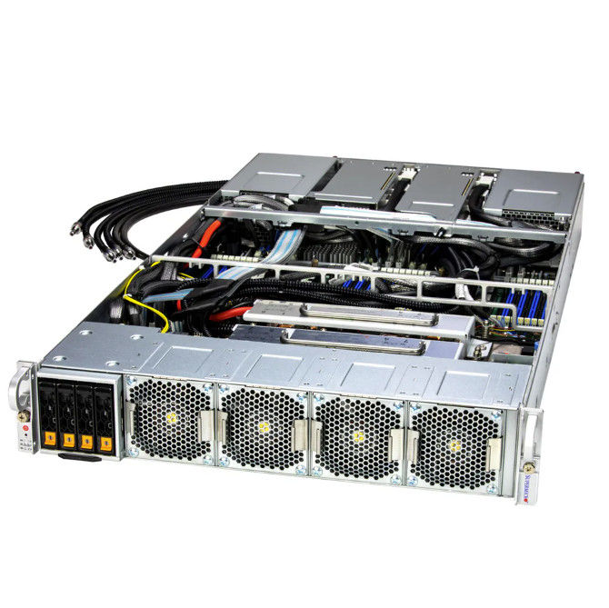 Supermicro SYS-221GE-TNHT-LCC 2U GPU Server With NVIDIA® HGX™ H100 4-GPU/H200 4-GPU And 4xPCIe Gen 5 Slots
