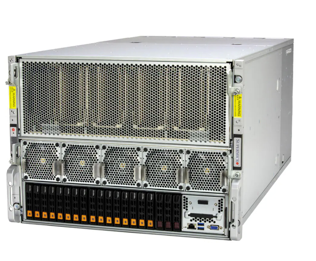 Supermicro SYS-821GE-TNHR GPU SuperServer with 64C/128T 5th Gen Intel Xeon 320MB Cache per CPU and 32 DIMM Slots