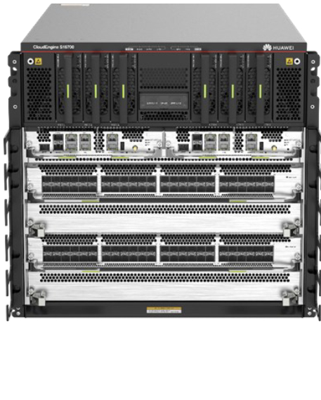 HUAWEI CloudEngine S16700-4 Switch with 17760 Mpps Forwarding Performance and 38.4 Tbit/s Switching Capacity for 400 Gbit/s Era
