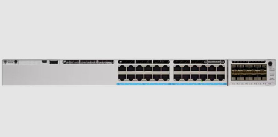 Cisco Catalyst 9300 Series C9300-24P Switch with 24 Ports PoE+, 208 Gbps Switching Capacity, and Modular Uplinks