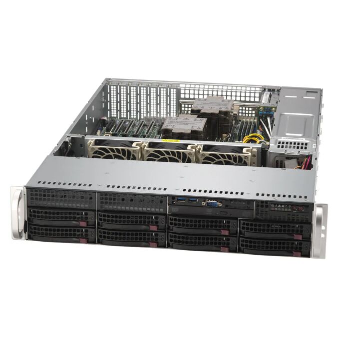 Supermicro Hyper SuperServer SYS-622B-TRT 2U Rackmount Server with Intel® Xeon® 6700/6500 Series Processors 16 DIMM Slots and 2 PCIe 5.0 x8 LP Slots