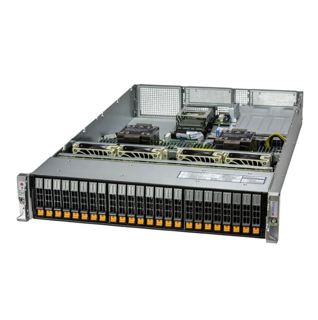 Supermicro Hyper SuperServer SYS-220H-TN24R 2U Rackmount Server with 3rd Gen Intel Xeon Scalable Processors, 4 GPUs, and 32 DIMM Slots