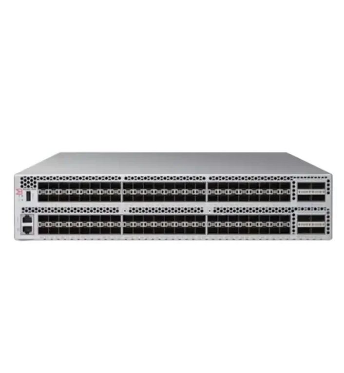 Brocade G730 Fiber Switch with 128 64G Line Rate Ports, 8.192Tb/s Bandwidth, and Dual Hot-Swappable Power Supplies