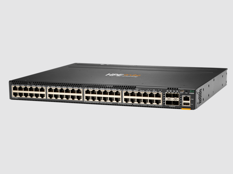 JL663A Aruba Networking CX 6300 Switch Series with 496 Gbps Switching Capacity 369 Mpps Throughput and Hot-swappable Power Supply