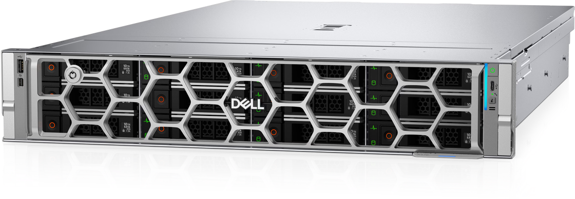 PowerEdge R5715 2U Rack Server One 5th Generation AMD EPYC 9005 Series processor with up to 32 cores per processor.