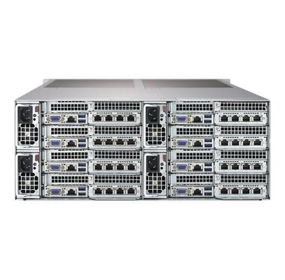 RJ45 SAS Supermicro Storage Server SYS-F619P2-RC0 With 6 2.5" Bays Per Node