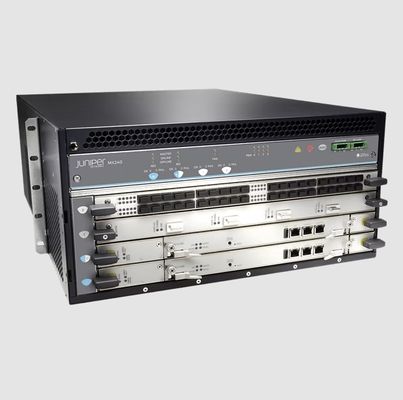 Juniper MX240 Universal Routing Platform Has default memory of 64 GB of DDR4 RAM; 2x50 GB SSD
