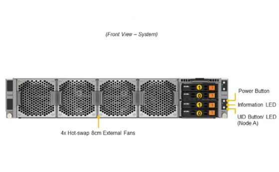 Supermicro AS-2214GT-DNR 2U GPU Server with Up to 2TB DDR4 RAM 4 PCIe 4.0 Slots and 2600W Redundant Power