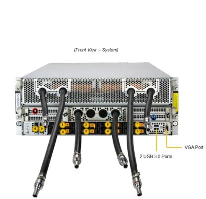 Supermicro AS-4126GS-NBR-LCC 4U GPU Server with 6TB DDR5 RAM 8 PCIe 5.0 Slots and 6x 6600W Titanium Power Supplies
